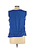 JW Petite 100% Polyester Blue Sleeveless Blouse Size L (petite) - photo 2