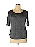 Apt. 9 Black Short Sleeve Top Size XL - photo 1