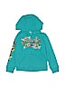 Lucky 100% Cotton Teal Zip Up Hoodie Size 4 - photo 1