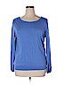 Banana Republic Blue Silk Pullover Sweater Size XL - photo 1