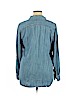 Talbots 100% Lyocell Blue Long Sleeve Button-Down Shirt Size XL - photo 2