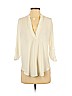 Lush 100% Polyester Ivory Long Sleeve Blouse Size XS - photo 1