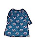 Pink Chicken 100% Cotton Print Blue Dress Size 4 - photo 2