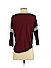 Madewell 100% Linen Burgundy 3/4 Sleeve T-Shirt Size M - photo 2