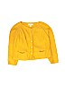 Pearls & Popcorn 100% Cotton Yellow Cardigan Size 3T - photo 1
