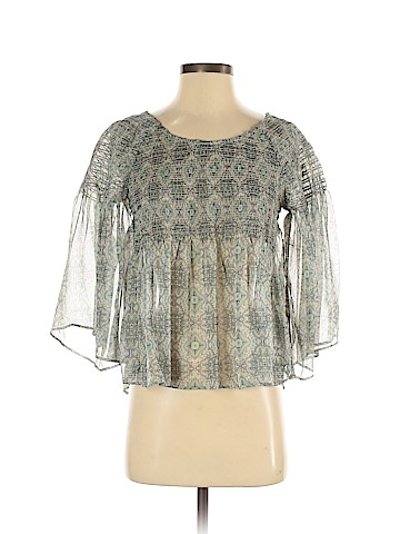 American Eagle Outfitters 3/4 Sleeve Blouse (view 1)