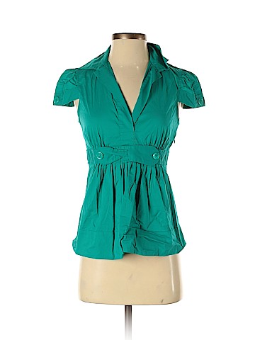 BCBGMAXAZRIA Short Sleeve Blouse (view 1)