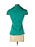 BCBGMAXAZRIA Teal Short Sleeve Blouse Size XS - photo 2