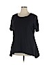 D&Co. Black Short Sleeve Blouse Size 2X - photo 1