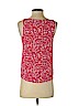Ann Taylor LOFT 100% Polyester Red Sleeveless Blouse Size XS (petite) - photo 2
