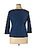 Ann Taylor Factory 100% Cotton Blue 3/4 Sleeve T-Shirt Size XL - photo 2