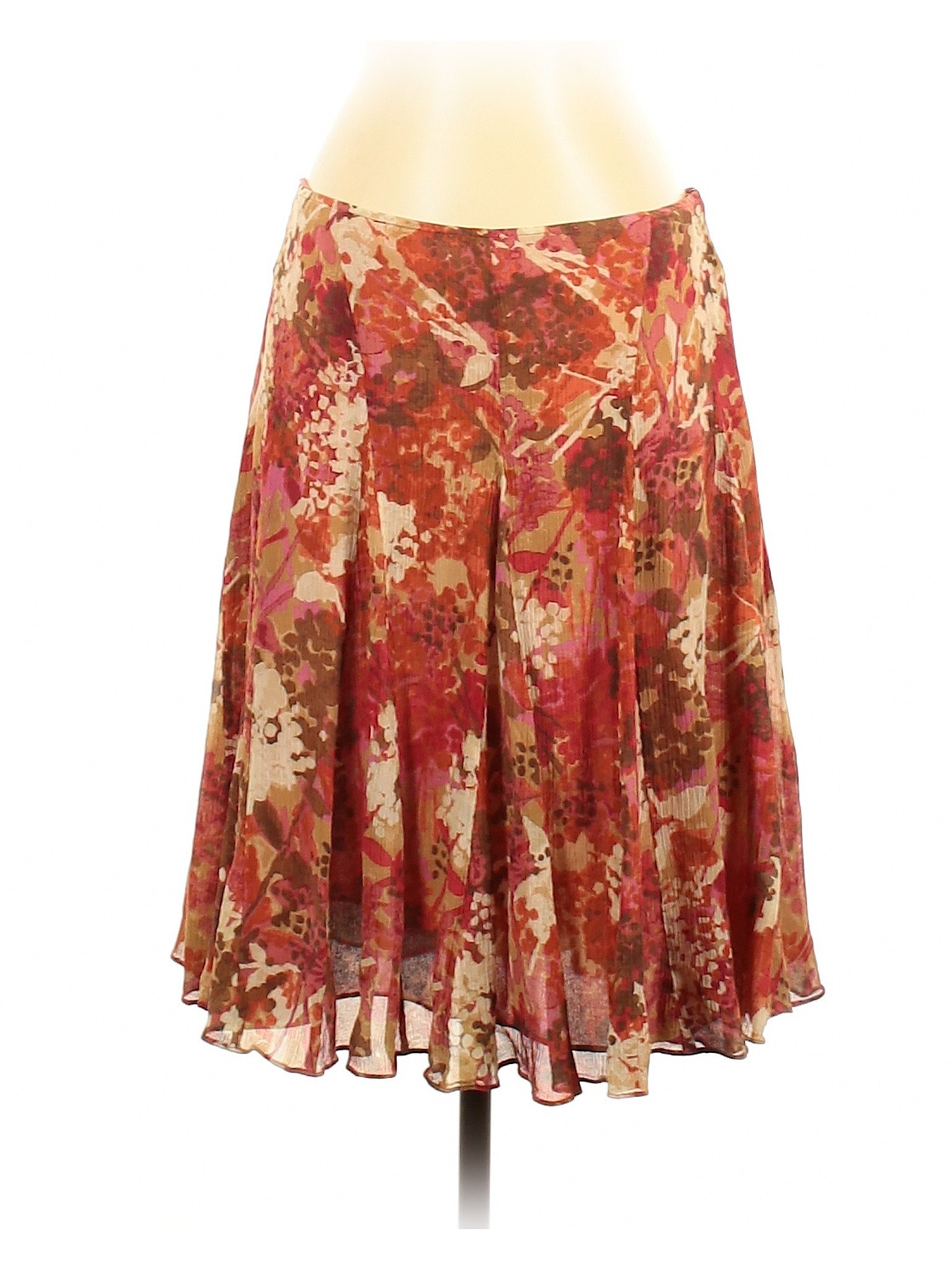 Sigrid Olsen Women Orange Silk Skirt 4 | eBay