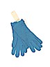 Anne Klein 100% Wool Solid Blue Gloves One size - photo 1