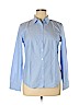 Talbots 100% Cotton Blue Long Sleeve Button-Down Shirt Size 14 - photo 1
