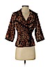 Lia Kes 100% Rayon Brown Jacket Size S - photo 1