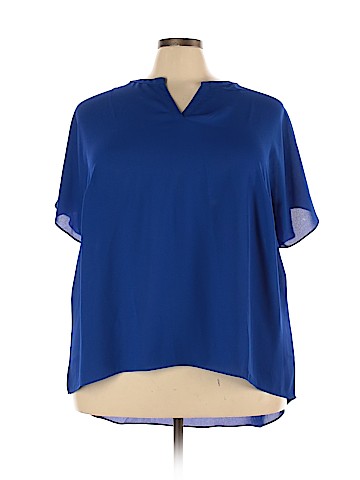 Worthington Short Sleeve Blouse (view 1)