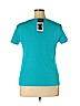 Rafaella 100% Cotton Blue Short Sleeve Top Size XL - photo 2