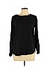 Ann Taylor 100% Polyester Black Long Sleeve Blouse Size L (petite) - photo 1