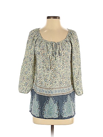 Tibi 3/4 Sleeve Silk Top (view 1)