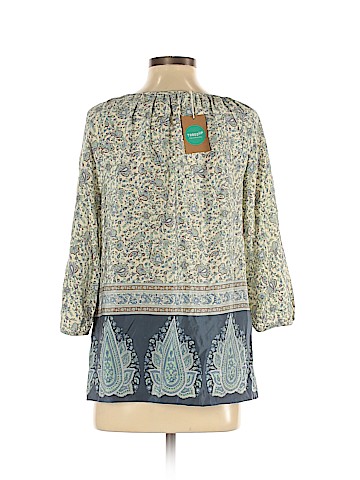 Tibi 3/4 Sleeve Silk Top (view 2)