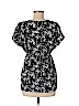 Motherhood 100% Polyester Black Short Sleeve Blouse Size M - photo 2