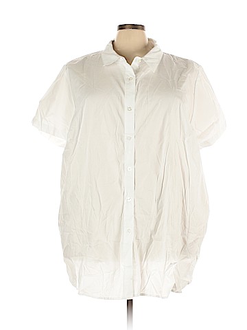 Woman Within Short Sleeve Button-Down Shirt (view 1)