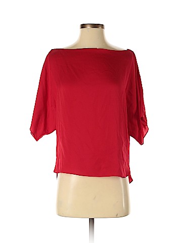 Milly Short Sleeve Silk Top (view 1)