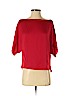 Milly Red Short Sleeve Silk Top Size P (petite) - photo 1