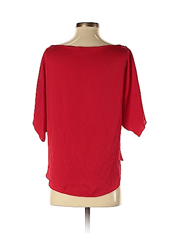 Milly Short Sleeve Silk Top (view 2)