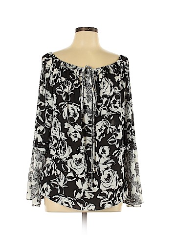 White House Black Market Long Sleeve Blouse (view 1)