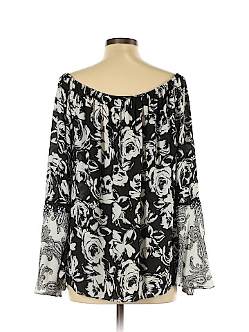 White House Black Market Long Sleeve Blouse (view 2)