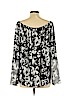 White House Black Market 100% Polyester Black Long Sleeve Blouse Size XL - photo 2
