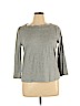 J. Crew Factory Store 100% Cotton Gray 3/4 Sleeve Top Size XL - photo 1