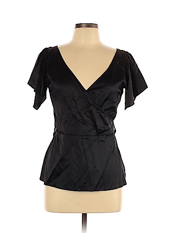 Diane von Furstenberg Short Sleeve Silk Top (view 1)