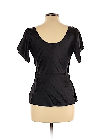 Diane von Furstenberg Short Sleeve Silk Top (view 2)