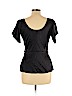 Diane von Furstenberg Black Short Sleeve Silk Top Size 10 - photo 2
