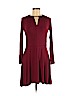 Topshop Burgundy Casual Dress Size 6 - photo 1