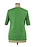 Karen Scott 100% Cotton Green Short Sleeve Blouse Size XL - photo 2