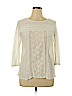 Lucky Brand 100% Viscose White 3/4 Sleeve Top Size XL - photo 1