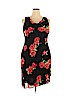 Donna Ricco 100% Rayon Black Casual Dress Size 14 - photo 1