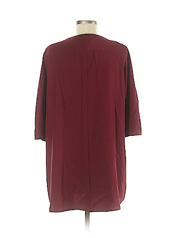 Lafayette 148 New York 3/4 Sleeve Silk Top (view 2)