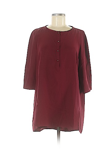 Lafayette 148 New York 3/4 Sleeve Silk Top (view 1)