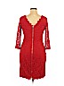 Diane von Furstenberg 100% Nylon Red Casual Dress Size 14 - photo 2