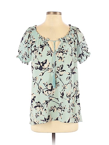 Joie Short Sleeve Silk Top (view 1)