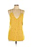 Sachin + Babi 100% Polyester Yellow Sleeveless Blouse Size 12 - photo 1