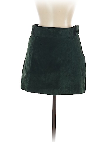 Zara Leather Skirt (view 1)