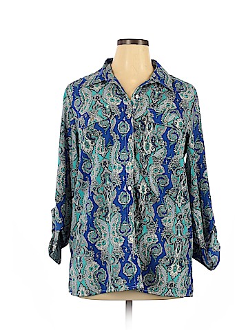 Notations Long Sleeve Button-Down Shirt (view 1)