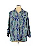 Notations Blue Long Sleeve Button-Down Shirt Size XL - photo 1