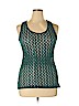 Pretty Rebellious Teal Sleeveless Top Size XL - photo 1