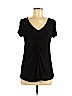Ellen Tracy Black Short Sleeve Top Size M - photo 1